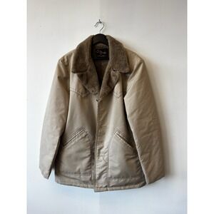 Vintage Cal Craft Jacket Mens Large Sherpa Lined Western Coat 70s California